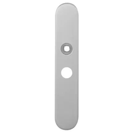 Langschild WC57/5 grote knop afgerond RVS geborsteld Beperkte Voorraad