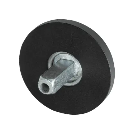 Finale Uitverkoop GPF8100.05.400 rozet 50x6mm zwart met vastgelaste knopvastzetter