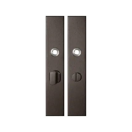 GPF1125.A1 langschild rechthoekig WC55/8 grote knop Dark blend Speciale Aanbieding