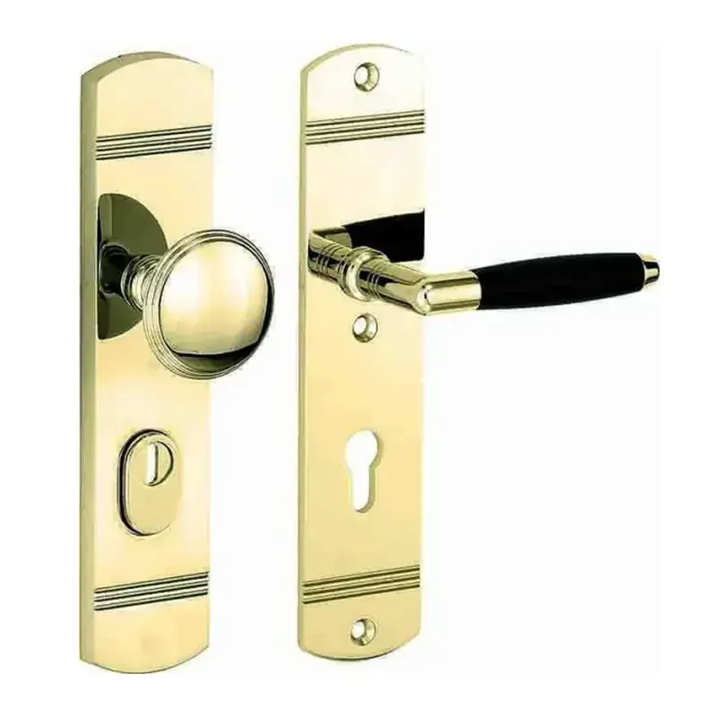 Bestseller Knopg.RS SKG Ton/Art deco messing ongelakt-ebben PC72