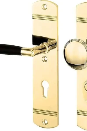 Actieprijs Knopg.LS SKG Ton/Art deco messing ongelakt-ebben PC72
