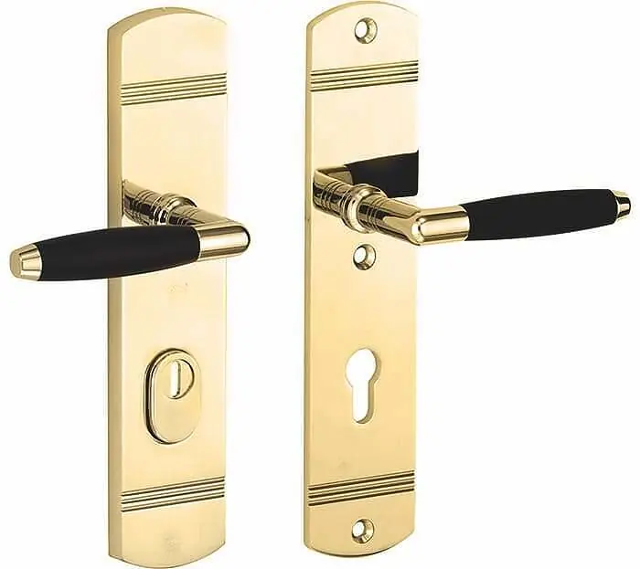 Uitverkoop Krukg.RS SKG Ton/Art deco messing ongelakt-ebben PC72
