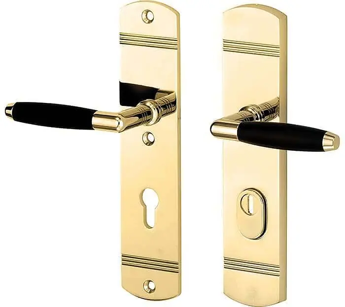 Krukg.LS SKG Ton/Art deco messing ongelakt-ebben PC72 Aanbieding