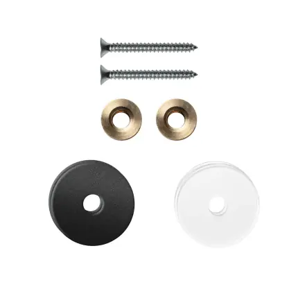 enkele greep bevest.set zwart op hout blinde montage 27x2mm Betrouwbaar