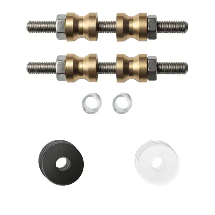 glasdeur bevestigingsset bevestiging zwarte rozet 19x2mm Nieuw