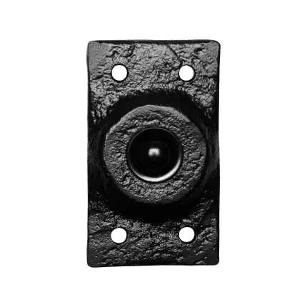 Merkproduct KP4748 deurbel landelijk rechthoekig 45×78 mm smeedijzer zwart