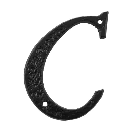 Landelijke huisnummer letter ‘C’, 101 mm Direct Verzonden