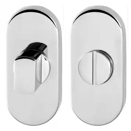 Laatste Versie Toiletgarnituur 70x32mm stift 5mm RVS gepolijst ovaal