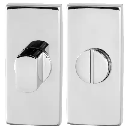 Toiletgarnituur 70x32mm stift 5mm RVS gepolijst rechthoekig Exclusieve Aanbieding