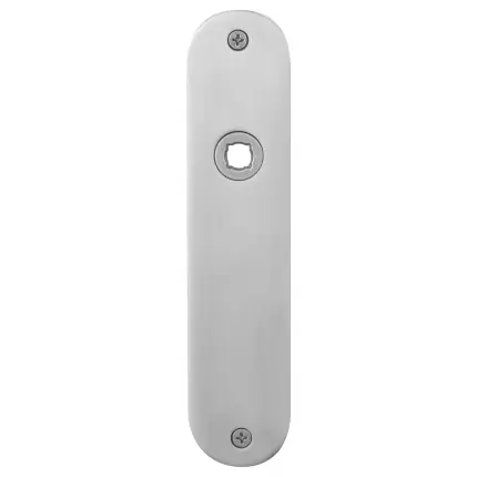 Plaatschild WC63/8 normale knop afgerond RVS geborsteld 181x41x2mm Seizoensaanbieding