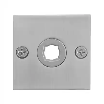 Weekendaanbieding Rozet 50x50x2mm RVS geborsteld