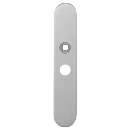 Langschild WC55/8 grote knop afgerond RVS geborsteld Voordeelprijs