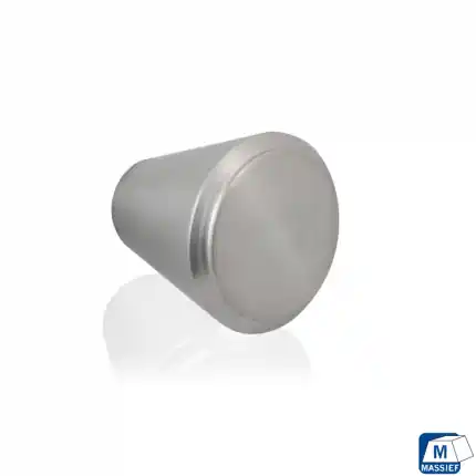 Meubelknop rond 20x19mm RVS Weekendaanbieding