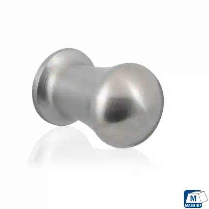 Lage Prijs Meubelknop rond 25x38mm RVS