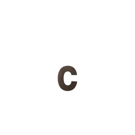 Huisnummer toevoeging letter ‘c’ Dark blend, 116 mm Superprijs