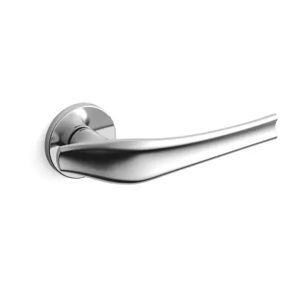 1791 Aqualung deurkruk op rozet, chrome/satinchrome Shop Nu