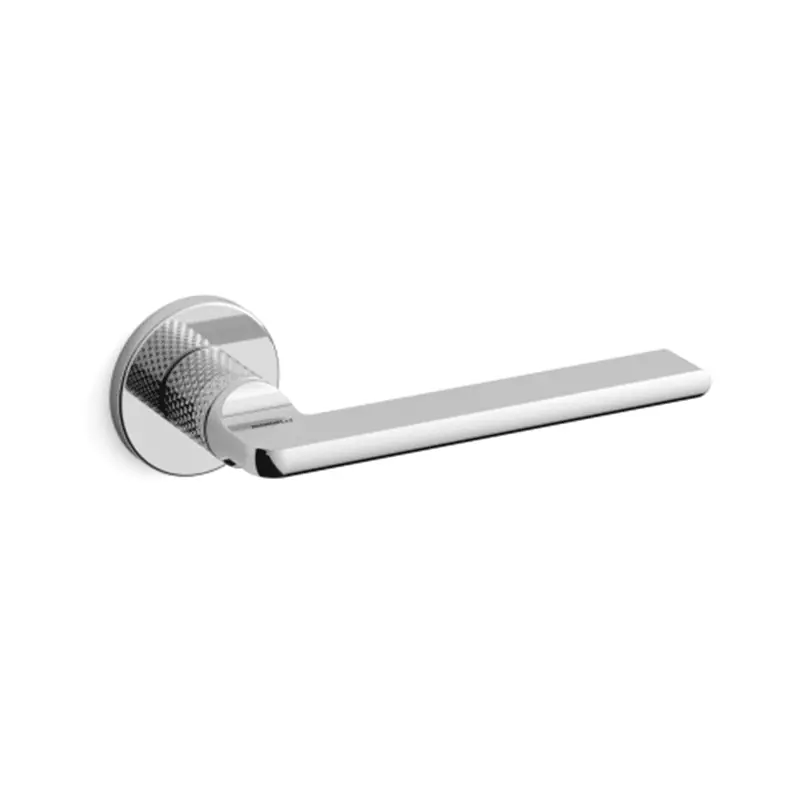 Hoge Kwaliteit 1751 Grint deurkruk op rozet, chrome gegraveerd