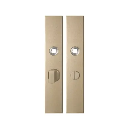 Laatste Versie GPF1125.A4 langschild rechthoekig WC57/5 grote knop Champagne blend