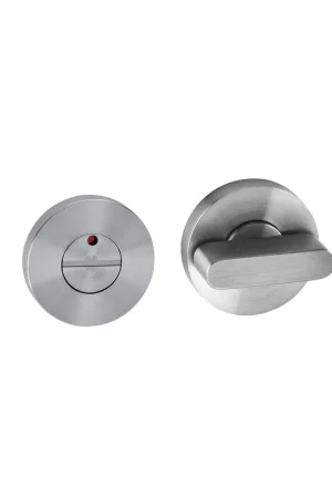 Favoriet Toiletgarnituur op rond rozet RVS brede knop