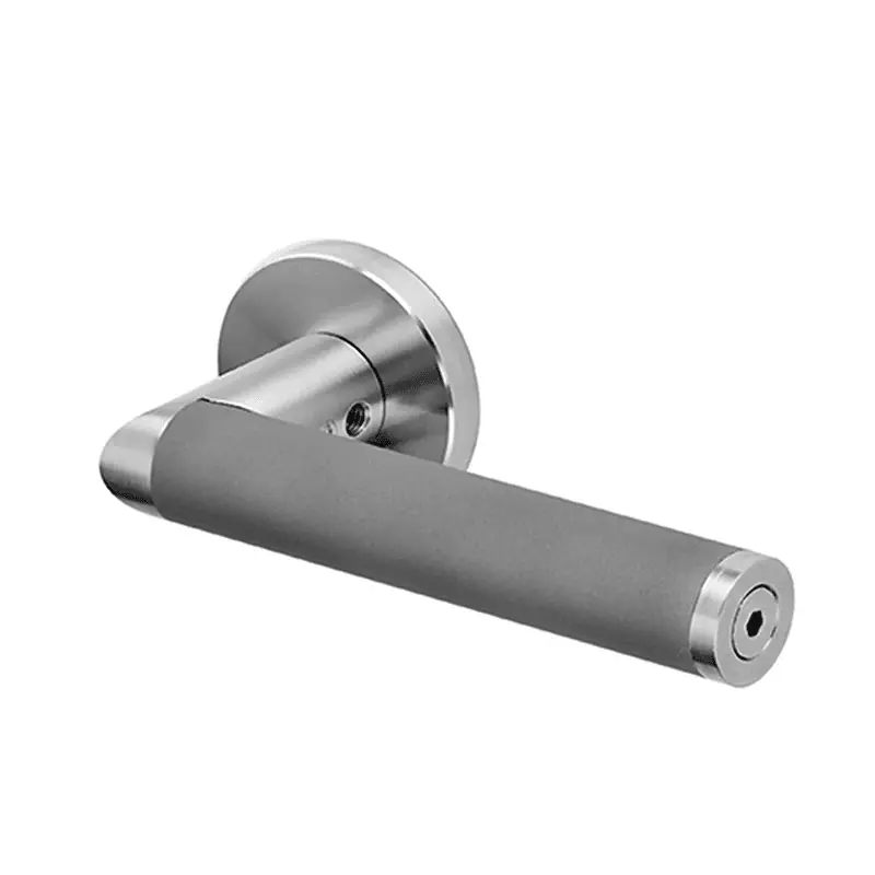 Deurkruk Link Satin Jet op ronde rozet Snelle Levering