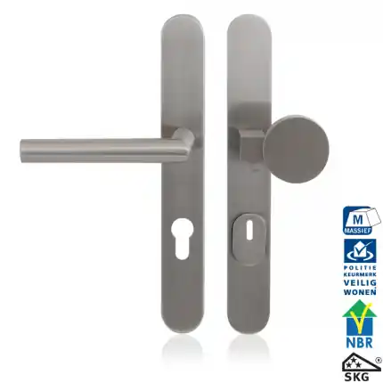 R veiligheidsg met KT PC92 RVS 257×35 mm afgerond Express Levering