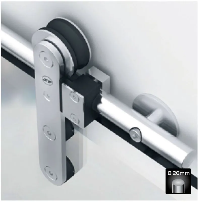 Must-Have Schuifdeurrailset Ten Round voor glazen deuren