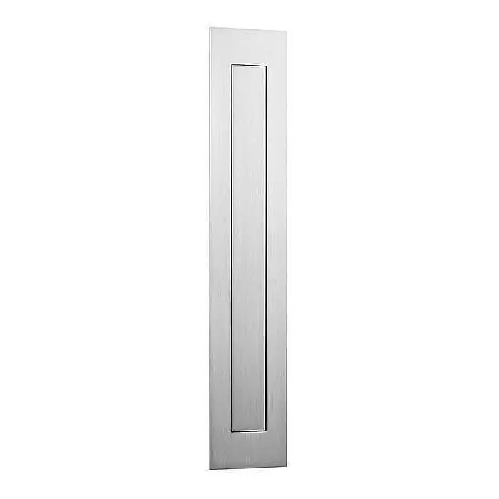 Schuifdeurkom Rechthoekig met veerklep 300x55mm RVS Gratis Retour