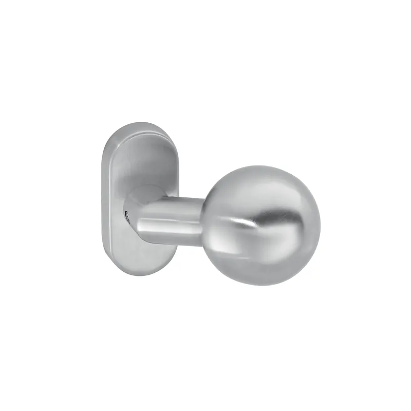 Gecertificeerd Knopkruk Kogel 50mm op ovale rozet RVS