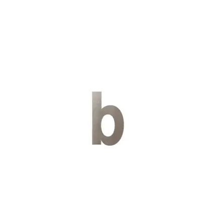 Huisnummer toevoeging letter ‘b’ Mocca blend, 156 mm Aanbieding