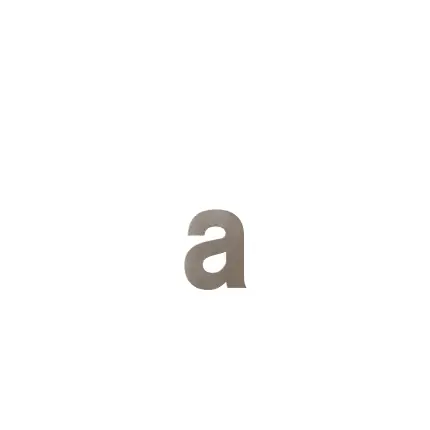 Alleen Vandaag Huisnummer toevoeging letter ‘a’ Mocca blend, 116 mm