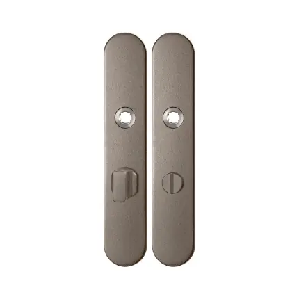 Lage Kosten GPF1120.A3 langschild afgerond WC63/8 grote knop Mocca blend