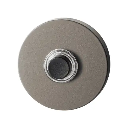 Weekendaanbieding Deurbel Mocca blend rond 50×8 mm zwarte button