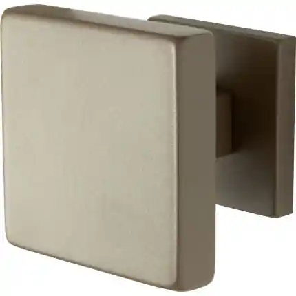 Korting vierkante voordeurknop op rozet Mocca blend 70×70 mm