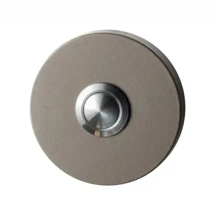 Koop Online Deurbel Mocca blend rond 50×8 mm RVS button