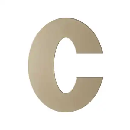 Seizoensaanbieding Champagne blend letter C plat, 110 mm