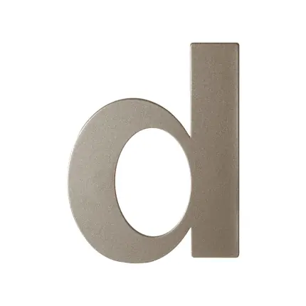 Mocca blend letter D plat, 110 mm Bestseller