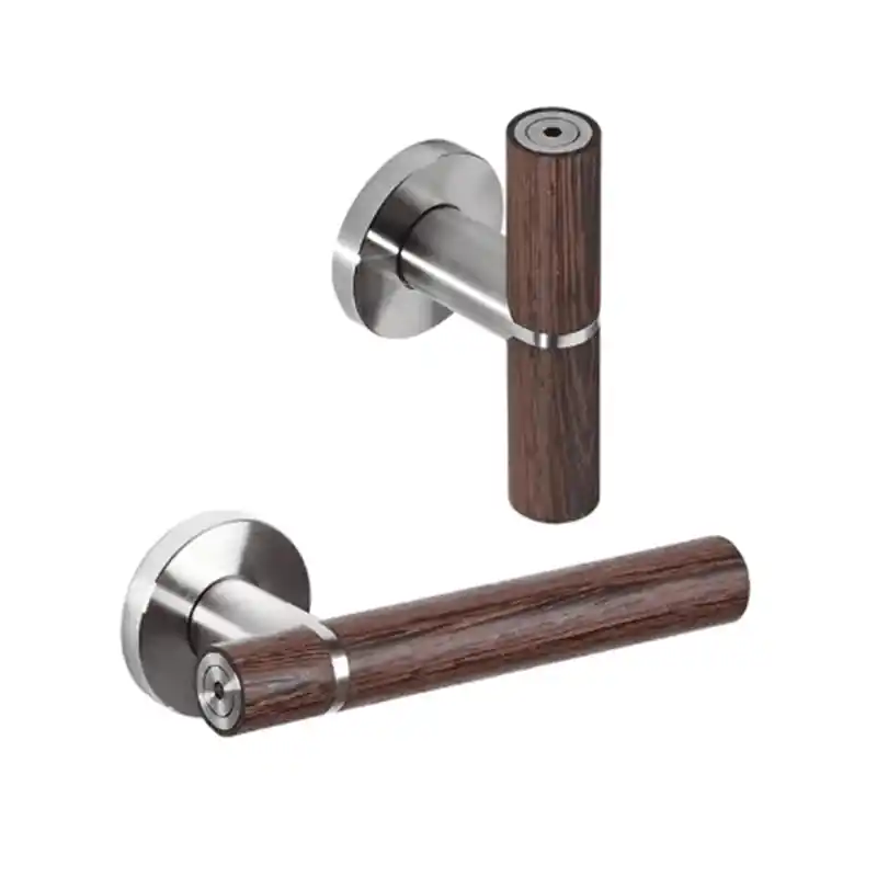 Veilige Betaling Deurkruk Wenge L+T op rozet