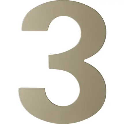 Champagne blend huisnummer 3 plat, 150 mm Uitverkoop
