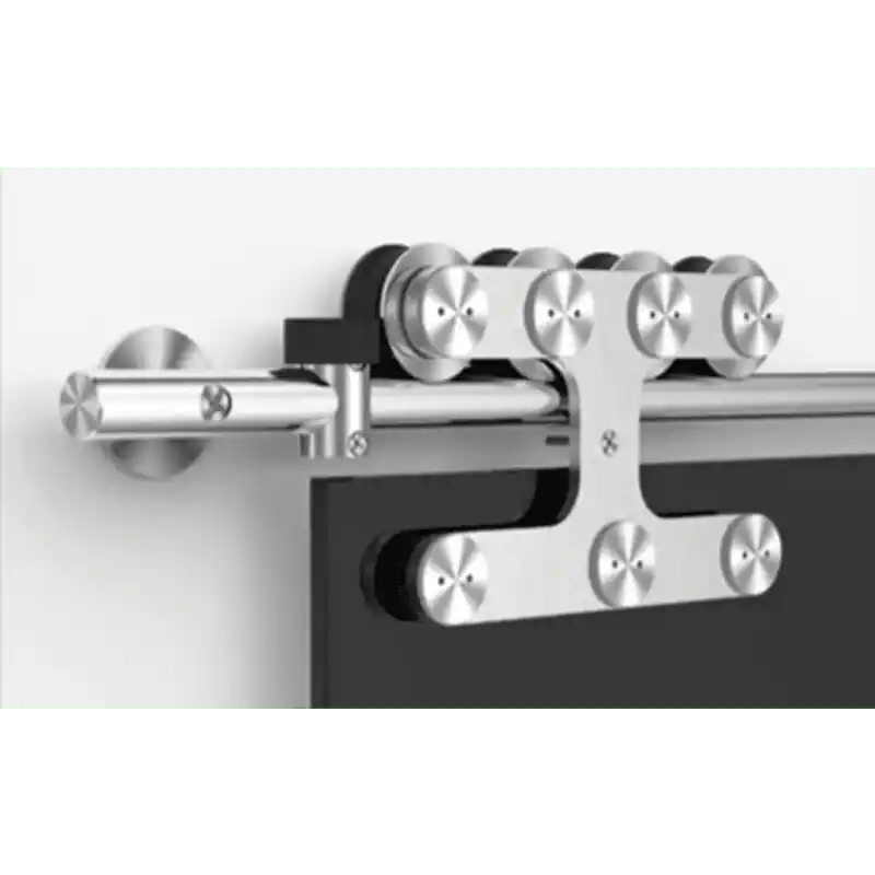 Direct Beschikbaar Schuifdeurrailset Modulair A5 voor houten deur 600-900mm RVS