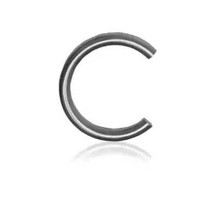RVS huisnummer letter ‘C’, 10 x 130 mm grijs Premium
