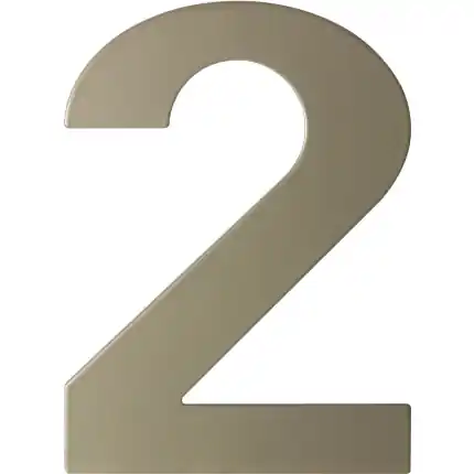 Champagne blend huisnummer 2 plat, 150 mm Populair