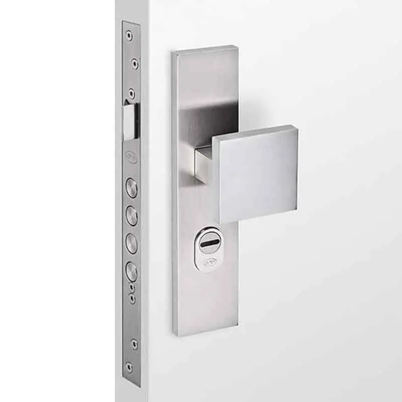 Direct Verzonden Veiligheidsschildset kruk+knop met Kerntrek PC92 SKG*** RVS