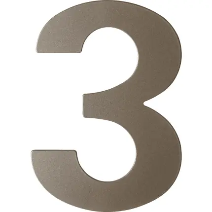 Beperkte Voorraad Mocca blend huisnummer 3 plat, 150 mm