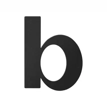 Huisnummer toevoeging letter ‘B’ zwart, 110 mm Nu Kopen