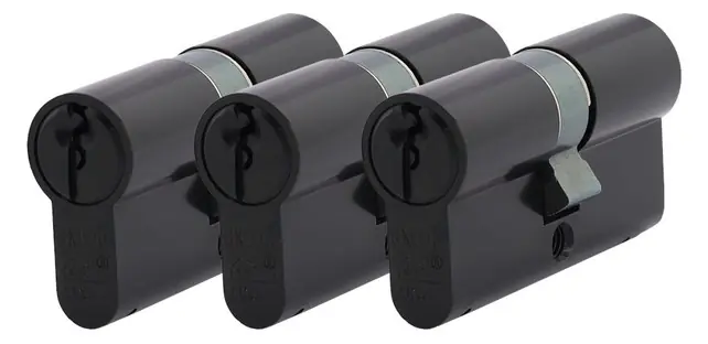 Premium DUBBEL CILINDER 30/30 SKG2 ZWART
