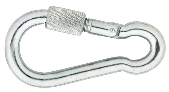 KARABIJNHAAK RVS A4 100X10MM Uitverkoop