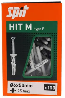 SLAGPLUG HIT M6X 50/ 25P +KRAAG Weekendaanbieding