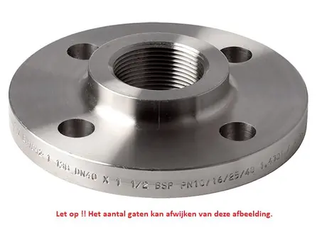Uitverkoop DRAADFLENS 304 NW50 2"