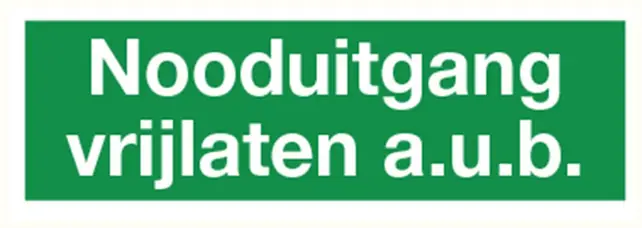 Flitsaanbieding Vluchtwegaanduiding