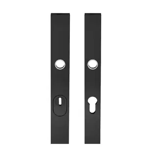 Merkproduct Kruk/kruk smalschild met kerntrekbeveiliging, rvs